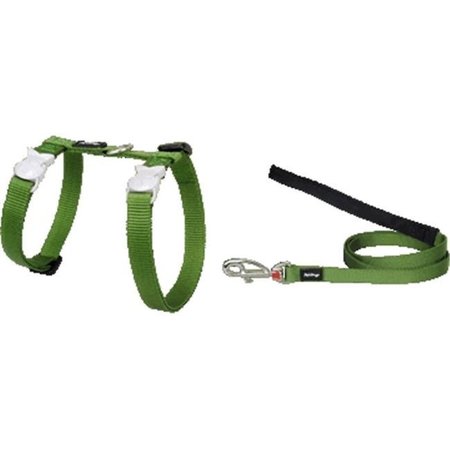 RED DINGO Red Dingo CH-ZZ-GR-SM Cat Harness & Lead Combo Classic Green CH-ZZ-GR-SM